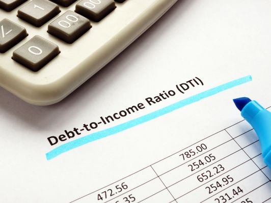 High debt-to-income ratio